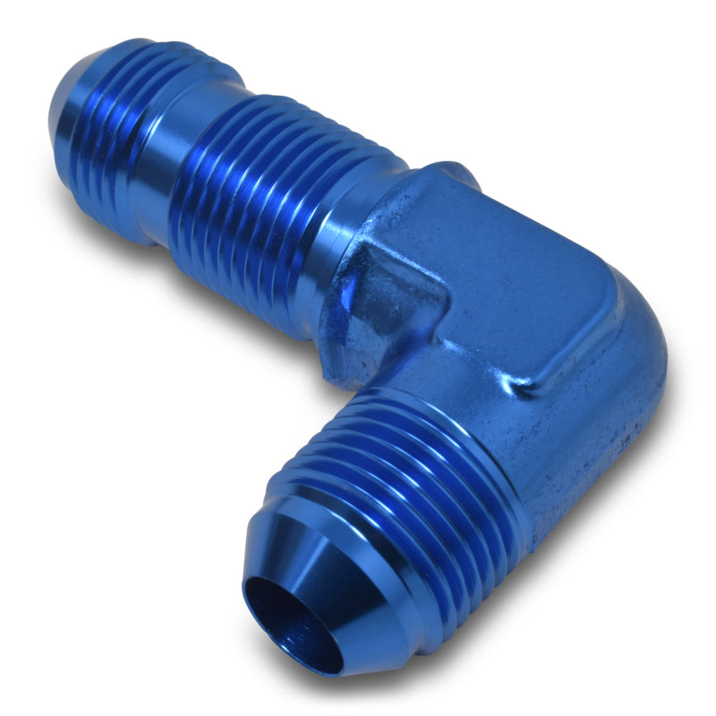Russell Performance -8 AN 90 Degree Flare Bulkhead (Blue) Fittings Russell