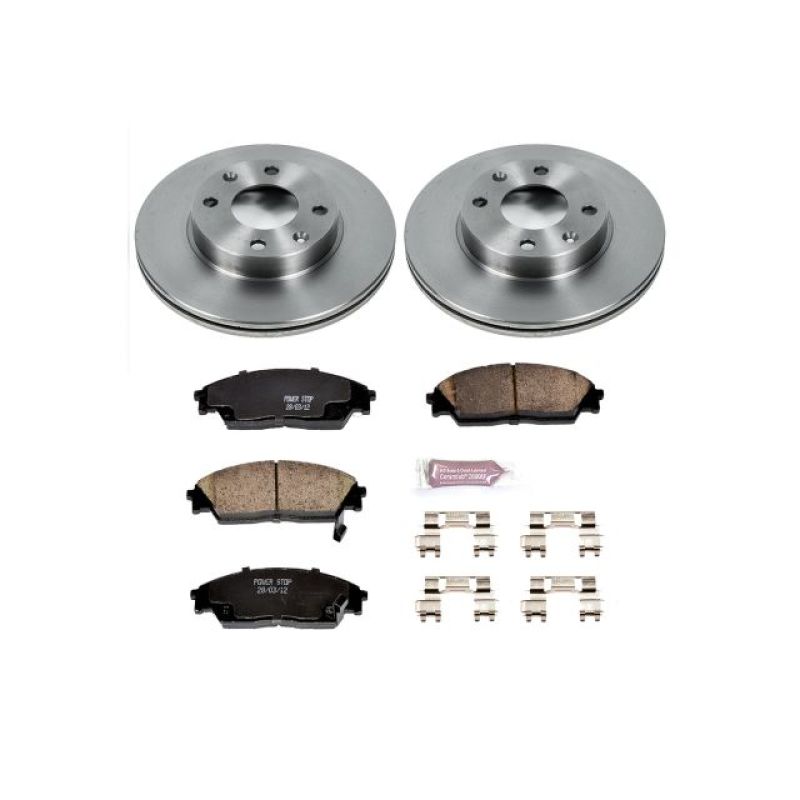 Power Stop 90-91 Honda Civic Front Autospecialty Brake Kit Brake Kits - OE PowerStop