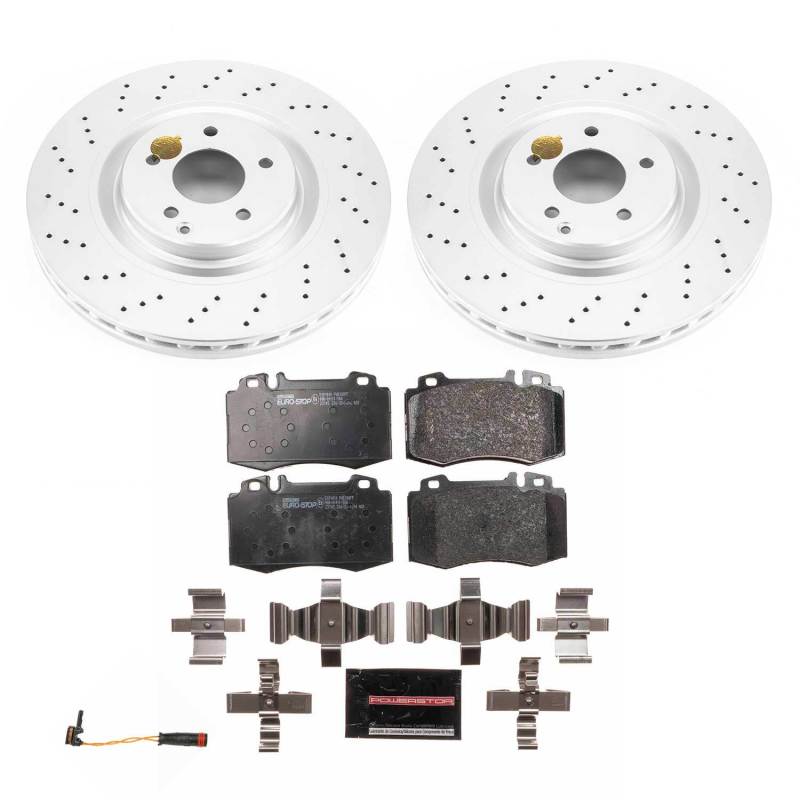 Power Stop 03-06 Mercedes-Benz CLK500 Front Euro-Stop Brake Kit Brake Kits - OE PowerStop