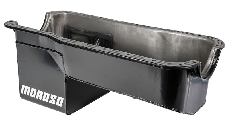 Moroso Ford 351W (w/Rear Sump) Extra Deep Wet Sump 7qt 9in Steel Oil Pan Oil Pans Moroso