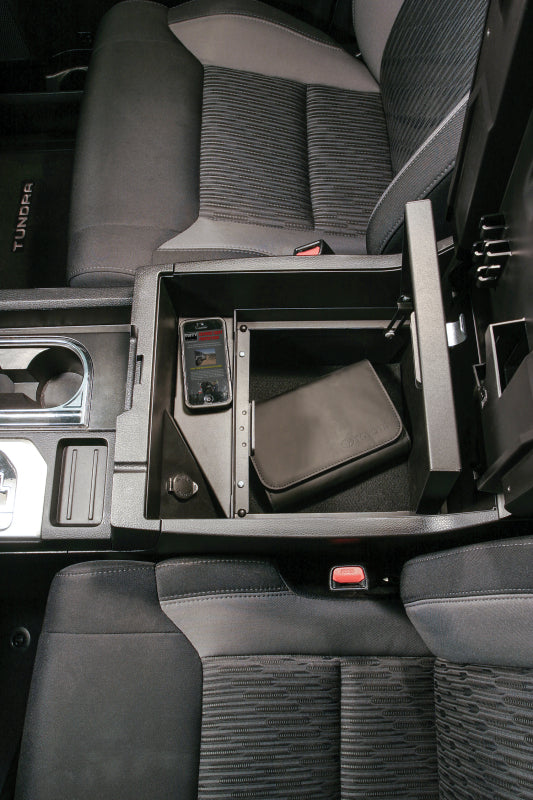 Tuffy Console Safe W/ Keyed Lock For Toyota Tundra W/ Flow Thru Console Cargo Boxes & Bags Tuffy Products