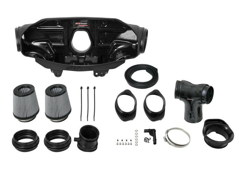 aFe 2020 Corvette C8 Track Series Carbon Fiber Cold Air Intake System With Pro DRY S Filters Cold Air Intakes aFe