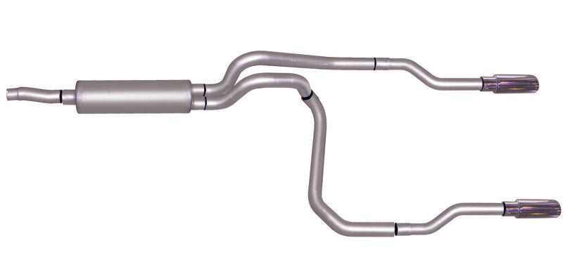 Gibson 02-03 Dodge Dakota SLT 3.9L 2.5in Cat-Back Dual Split Exhaust - Stainless Catback Gibson