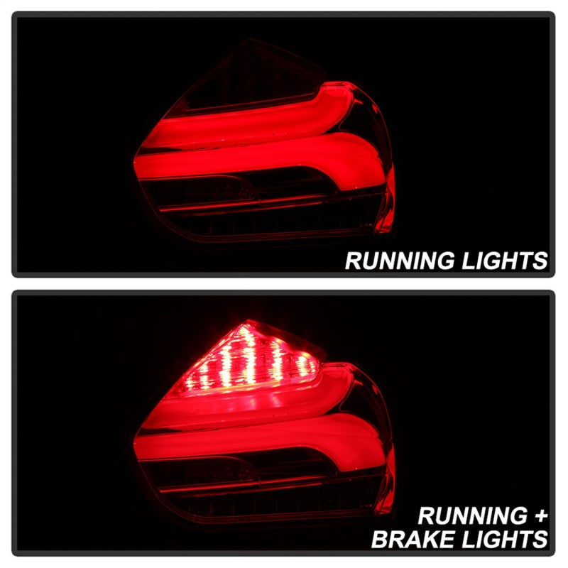 Spyder 15-17 Ford Focus Hatch LED Tail Lights w/Indicator/Reverse - Red Clr (ALT-YD-FF155D-LED-RC) Tail Lights SPYDER