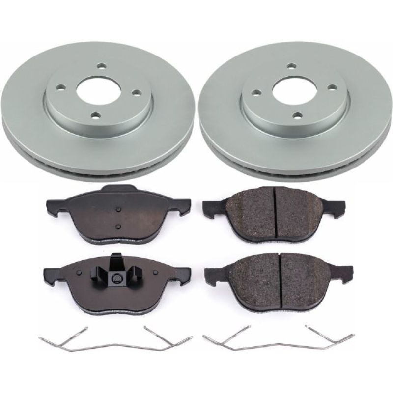 Power Stop 05-07 Ford Focus Front Z17 Evolution Geomet Coated Brake Kit Brake Kits - Performance Blank PowerStop