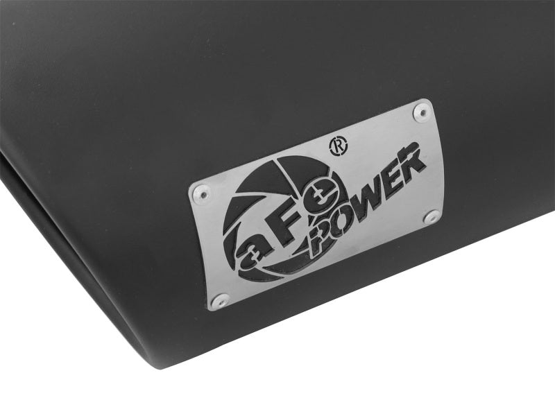 aFe POWER MACH Force-Xp 5in 304 Stainless Steel Exhaust Tip 5In x 7Out x15Lin Bolt-On Right-Blk Catback aFe