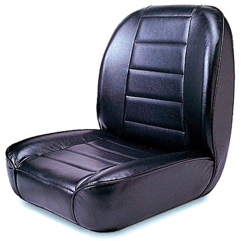 Rugged Ridge Low-Back Front Seat Non-Recline Black 55-86 CJ Seat Brackets & Frames Rugged Ridge