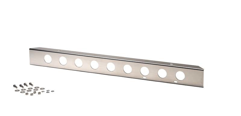 Kentrol 45-86 Jeep CJ 42 Inch Front Bumper with holes - Polished Silver Bumpers - Steel Kentrol