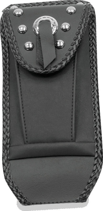 Mustang 06-17 Harley Softail Wide Tire(200mm)Wide Tripper Solo Seat w/DBR Diamond Stitch - Black Solo Motorcycle Seats Mustang Motorcycle