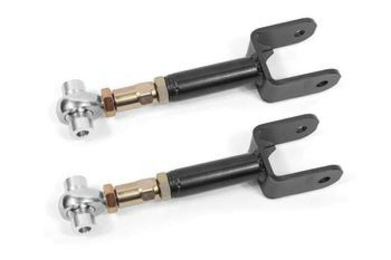 BMR 78-87 G-Body Upper Control Arms DOM On-car Adj Rod Ends - Black Hammertone Control Arms BMR Suspension