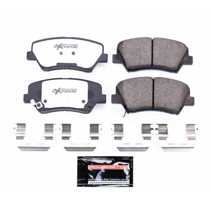 Power Stop 11-16 Hyundai Elantra Front Z26 Extreme Street Brake Pads w/Hardware Brake Pads - Performance PowerStop