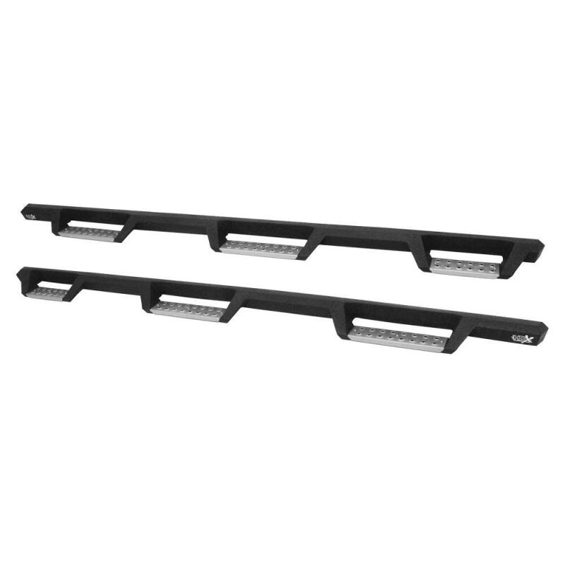 Westin/HDX 99-16 Ford F-250/350 Crew Cab (6.75ft Bed) Stainless Drop Nerf Step Bars - Textured Black Nerf Bars Westin