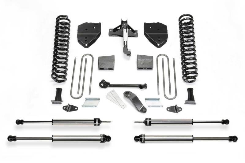Fabtech 17-21 Ford F250/F350 4WD Diesel 4in Basic Sys w/Dlss Shks Lift Kits Fabtech