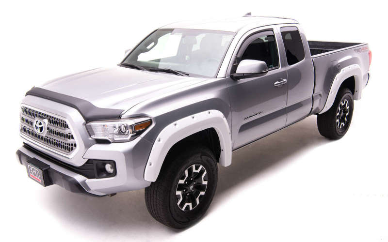 EGR 16+ Toyota Tacoma w/Mudflap Bolt-On Look Color Match Fender Flares - Set - Super White Fender Flares EGR