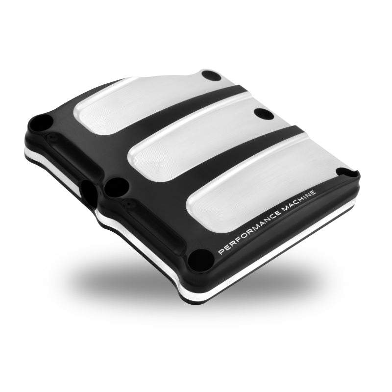 Performance Machine Trans Cover Scallop - Contrast Cut Engine Covers Performance Machine