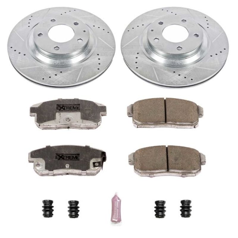 Power Stop 04-11 Mazda RX-8 Rear Z26 Street Warrior Brake Kit Brake Kits - Performance D&S PowerStop