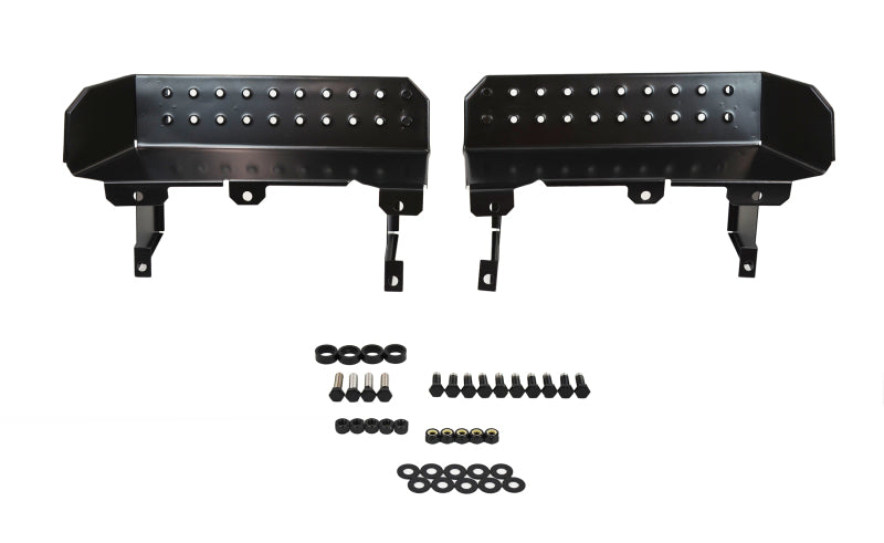 Kentrol 76-95 Jeep CJ7 Wrangler YJ Side Steps Pair - Powdercoat Black Steps Kentrol