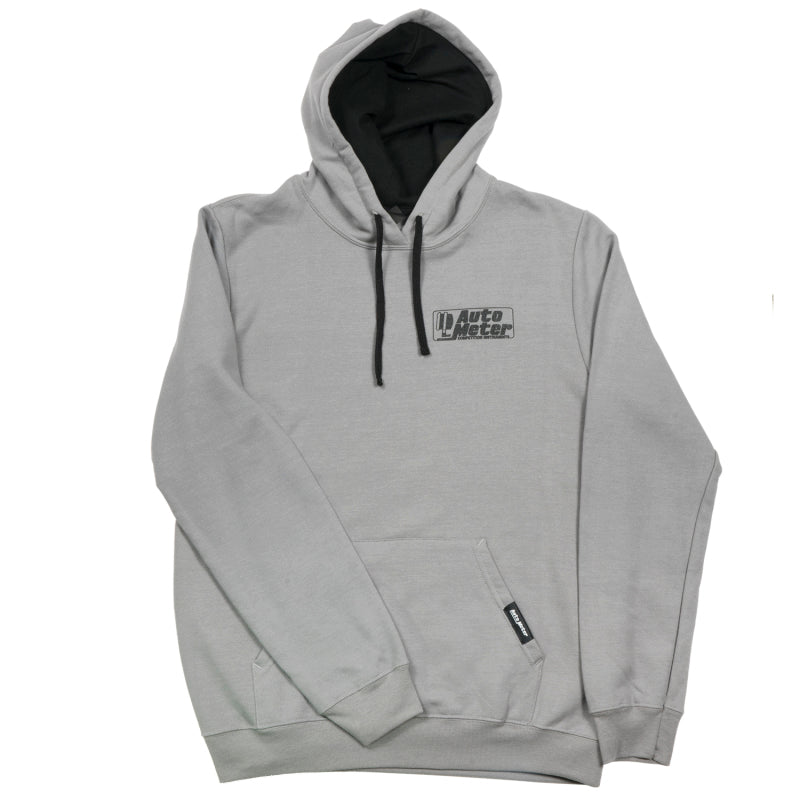 Autometer Gray Competition Pullover Hoodie - Adult Large Headwear AutoMeter
