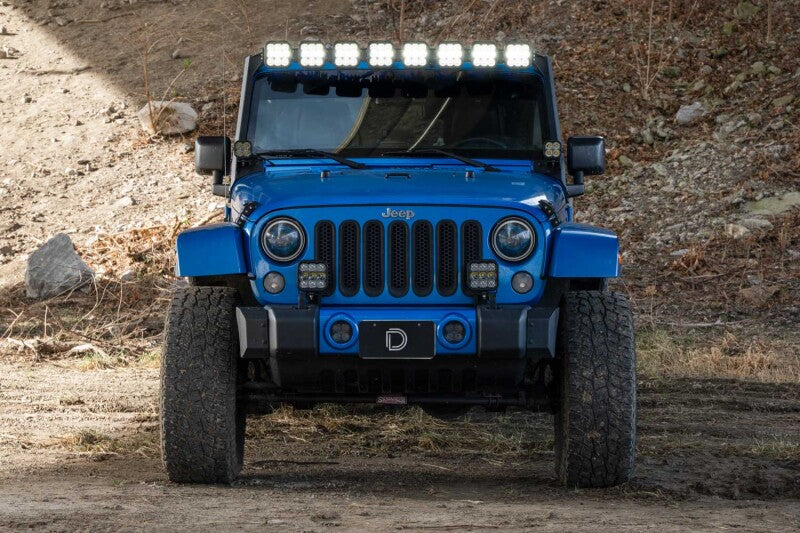 Diode Dynamics Jeep JK SS5 Sport CrossLink Windshield - White Combo Lightbar Kit Light Bars & Cubes Diode Dynamics
