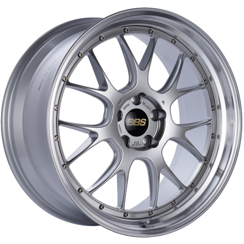 BBS LM-R 21x10 5x120 ET35 Diamond Silver Center Diamond Cut Lip Wheel -82mm PFS/Clip Required Wheels - Forged BBS