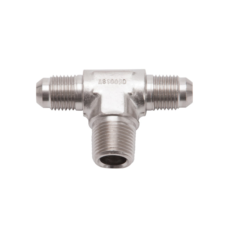 Russell Performance -6 AN to 3/8in NPT Flare to Pipe Tee Fitting Fittings Russell