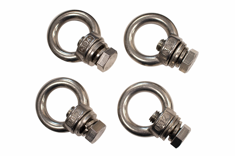 Fishbone Offroad Jeep Storage/Bed Rack Tie Down Kit Stainless Steel Bed Racks Fishbone Offroad