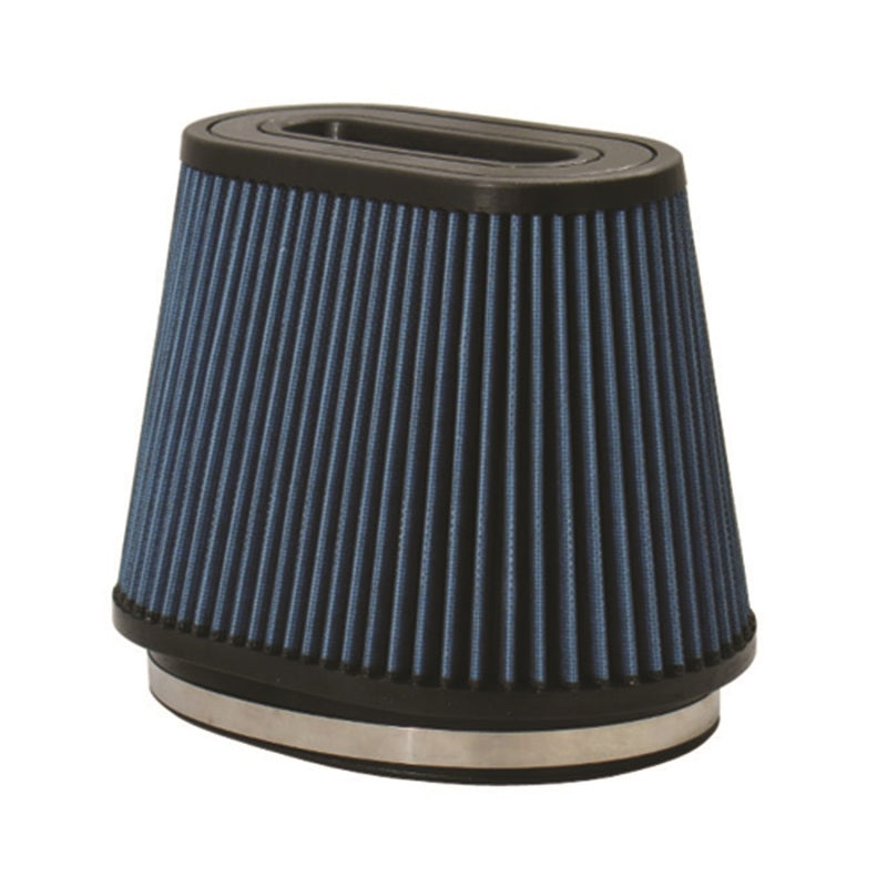 Injen AMSOIL Ea Nanofiber Dry Air Filter - 8 1/2 Oval Filter 9 1/2 Base / 6 1/4 Tall / 8 Top Air Filters - Drop In Injen