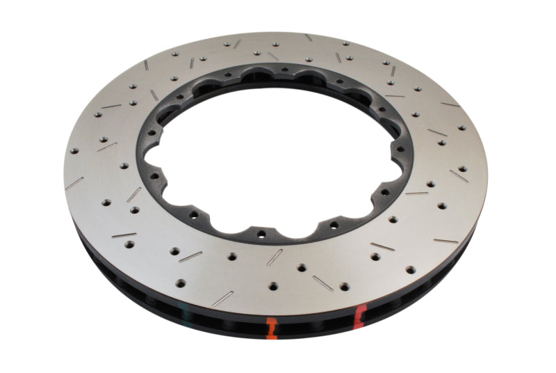 DBA 05-06 Holden VZ w/ AP Racing 6 Piston Calipers 5000 Series Drilled and Slotted Front Rotor Ring Brake Rotors - 2 Piece DBA