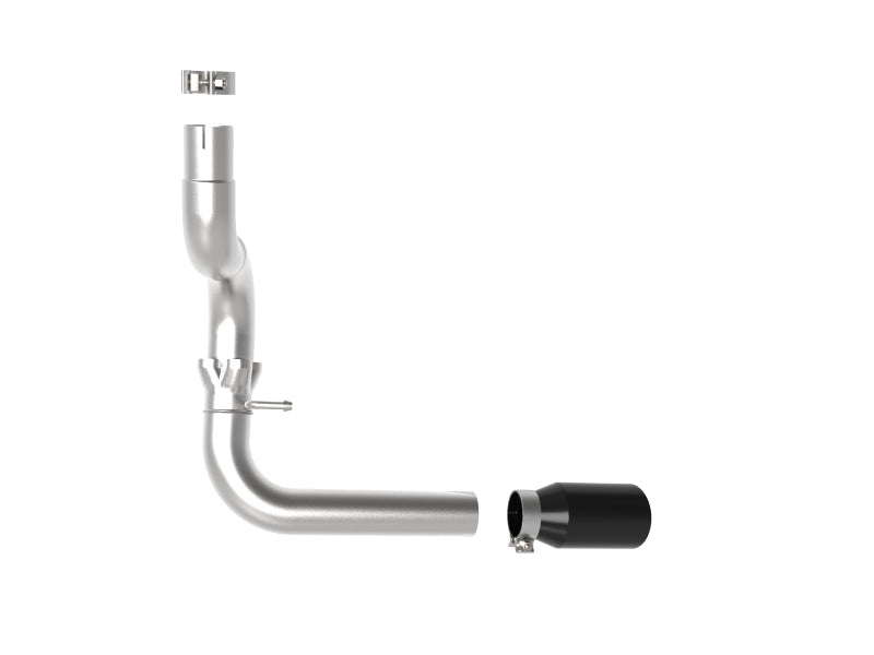 aFe 20-21 Jeep Wrangler Large Bore-HD 3in 304 Stainless Steel DPF-Back Exhaust System - Black Tip DPF Back aFe