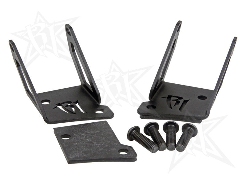 Rigid Industries Jeep JK - A-Pillar Mount Kit - Mounts set of Dually/D2 Light Mounts Rigid Industries