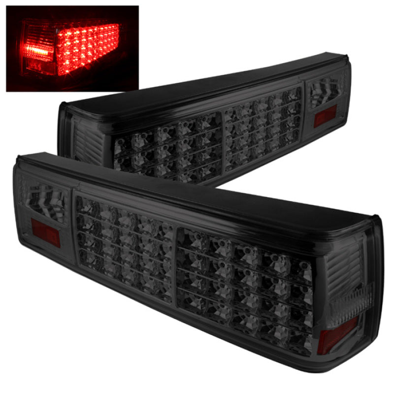 xTune Ford Mustang 87-93 LED Tail Lights Smoke ALT-ON-FM87-LED-SM Tail Lights SPYDER