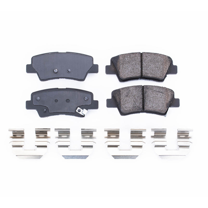 Power Stop 12-17 Hyundai Azera Rear Z17 Evolution Ceramic Brake Pads w/Hardware Brake Pads - OE PowerStop