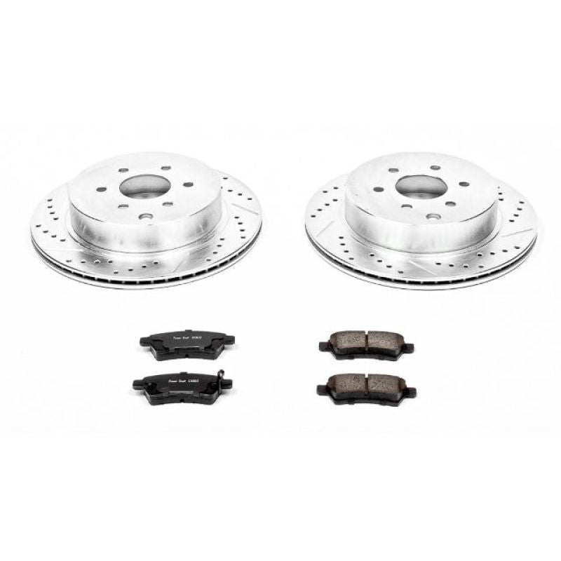 Power Stop 05-12 Nissan Pathfinder Rear Z23 Evolution Sport Brake Kit Brake Kits - Performance D&S PowerStop