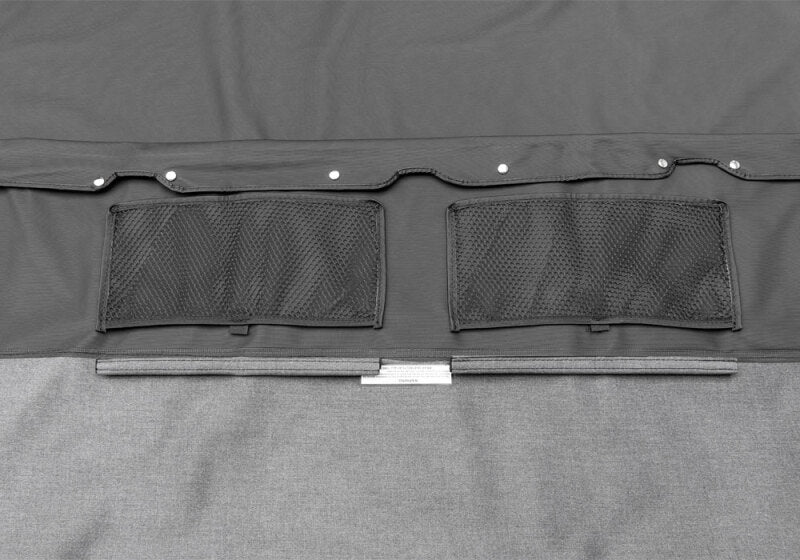 Rampage 2007-2018 Jeep Wrangler(JK) Unlimited 4-Door Trailview Tonneau Top - Black Diamond Soft Tops Rampage