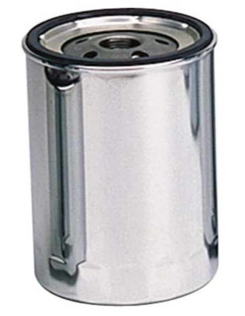 Moroso Chevrolet 13/16in Thread 5-1/4in Tall Oil Filter - Chrome Oil Filters Moroso