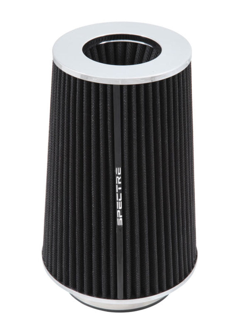 Spectre Adjustable Conical Air Filter 9-1/2in. Tall (Fits 3in. / 3-1/2in. / 4in. Tubes) - Black Air Filters - Universal Fit Spectre