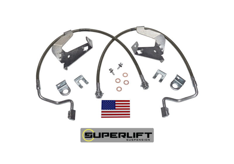 Superlift 08-10 Ford F-250/F-350 w/ 2-4in Lift Kit (Pair) Bullet Proof Brake Hoses Brake Line Kits Superlift