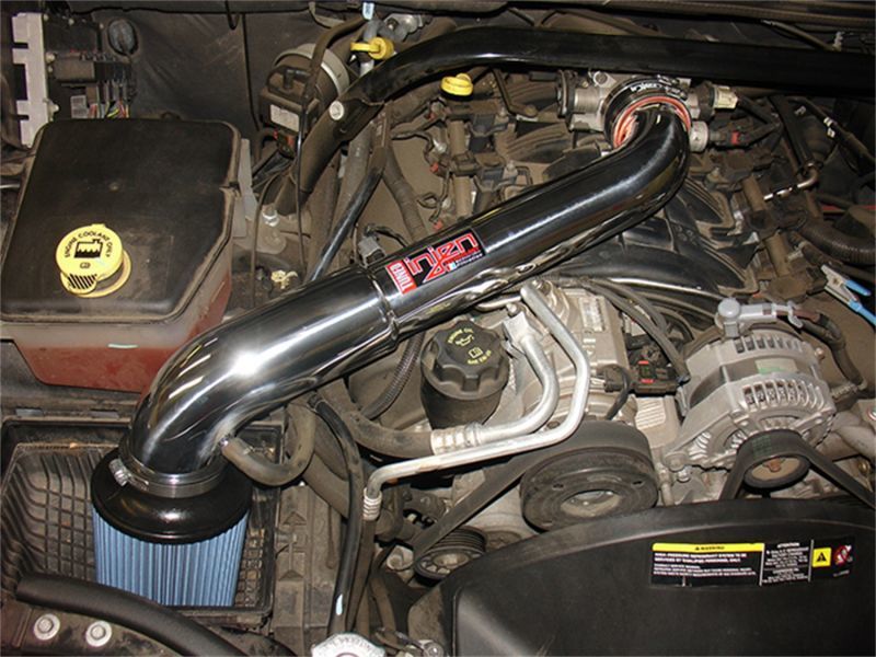 Injen 05-07 Jeep Grand Cherokee WK 4.7L V8 Wrinkle Black Tuned Air Intake w/ MR Tech Cold Air Intakes Injen