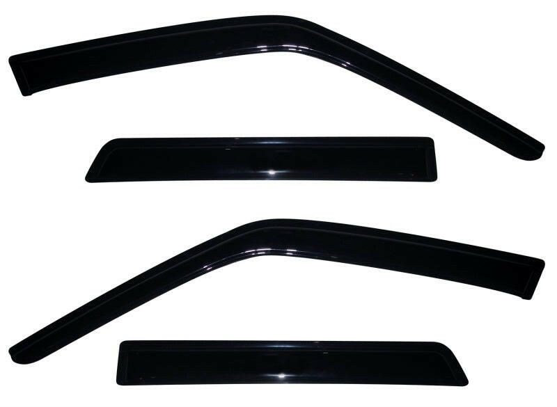 AVS 10-18 Nissan Juke Ventvisor Outside Mount Window Deflectors 4pc - Smoke Wind Deflectors AVS
