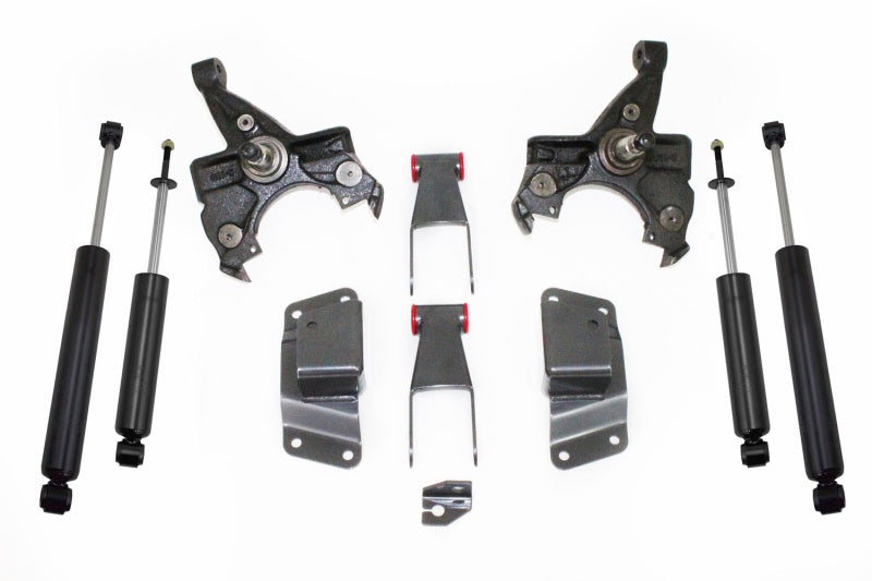 MaxTrac 92-98 GM C1500/2500 2WD Standard Cab 5/6 Lug 2in/4in Lowering Spindle Kit Steering Knuckles & Spindles Maxtrac