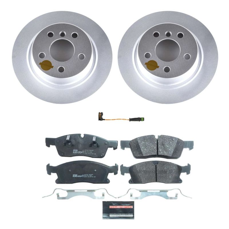 Power Stop 2018 Mercedes-Benz GLE350 Front Euro-Stop Brake Kit Brake Kits - OE PowerStop