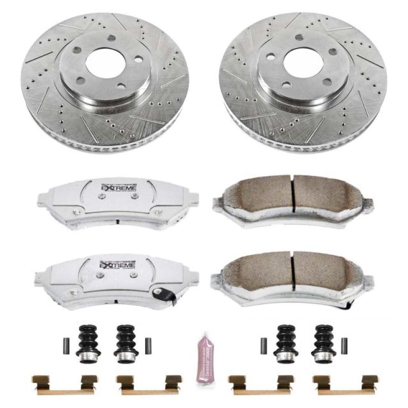 Power Stop 00-04 Buick LeSabre Front Z26 Street Warrior Brake Kit Brake Kits - Performance D&S PowerStop