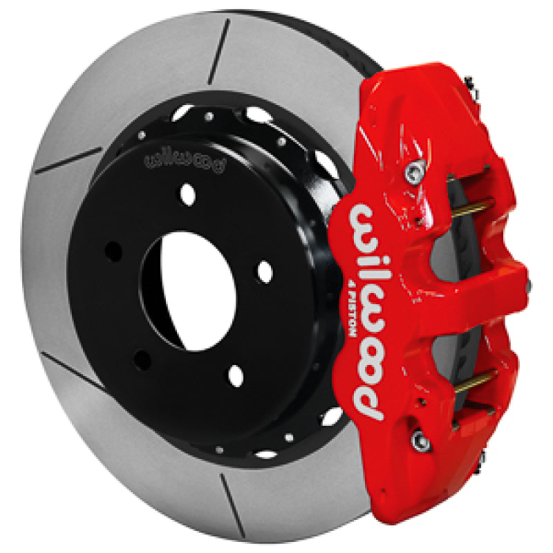 Wilwood 88-98 GM C1500 Aero4 Rear Brake Kit 14in Rotor - Red Big Brake Kits Wilwood