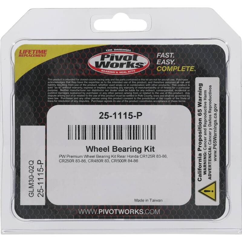 Pivot Works Honda Wheel Bearing Kit Premium Bearings Control Arms Pivot Works