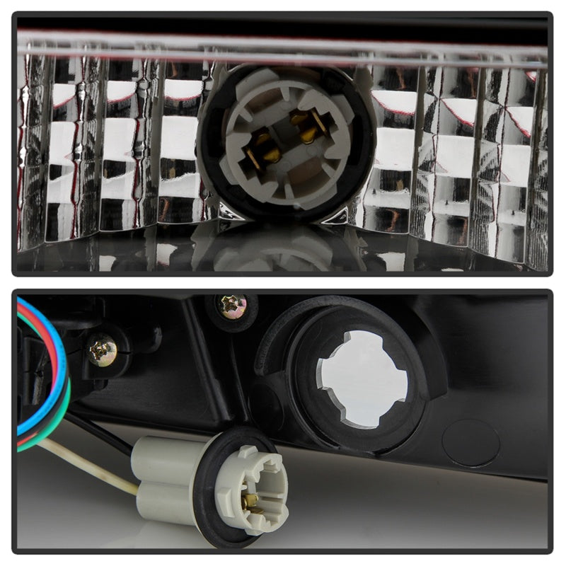 Spyder 05-09 Ford Mustang (Red Light Bar) LED Tail Lights - Black ALT-YD-FM05V3-RBLED-BK Tail Lights SPYDER