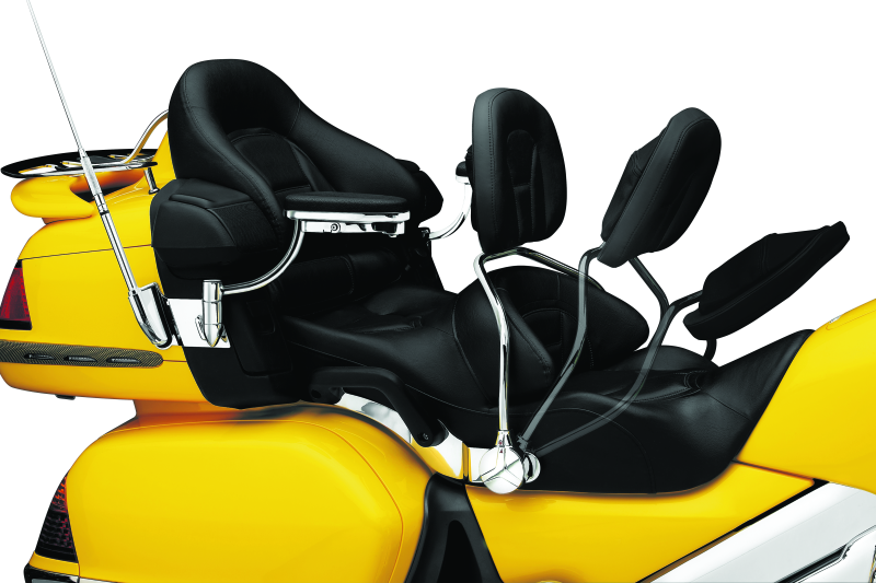 Kuryakyn Rider Backrest Honda GL1800 01-10 Models Chrome Seats Kuryakyn