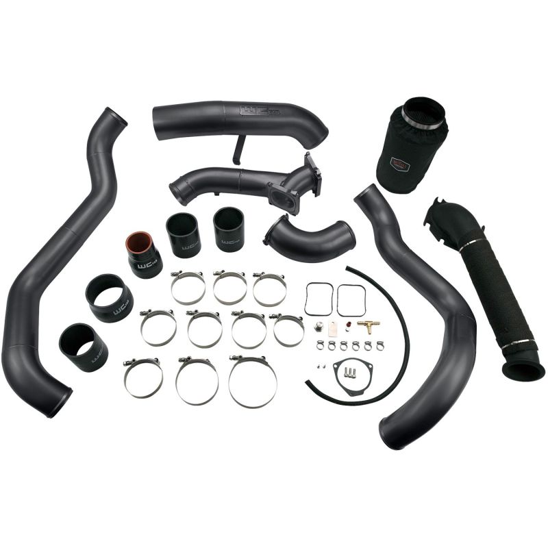 Wehrli 01-04 Chevrolet 6.6L LB7 Duramax High Flow Intake Bundle Kit - Gloss White Cold Air Intakes Wehrli