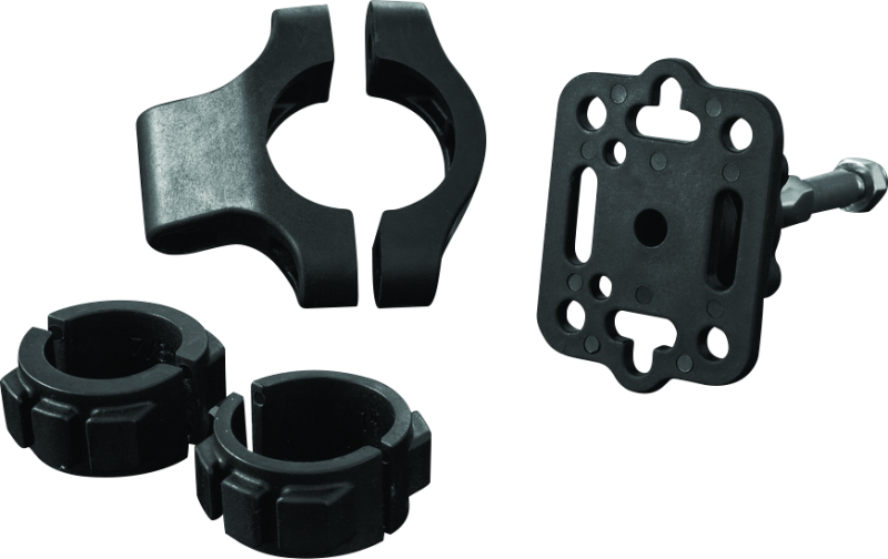 Kuryakyn Handlebar Accessory Mount Standard 7/8 to 1-1/4in Bar Black Handlebars Kuryakyn