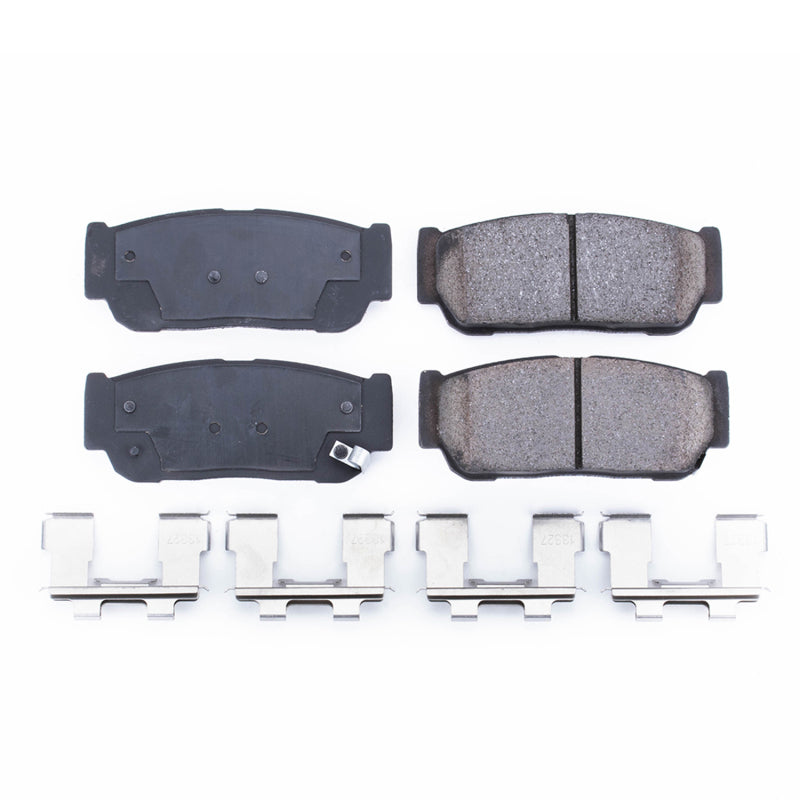 Power Stop 2007 Hyundai Entourage Rear Z17 Evolution Ceramic Brake Pads w/Hardware Brake Pads - OE PowerStop