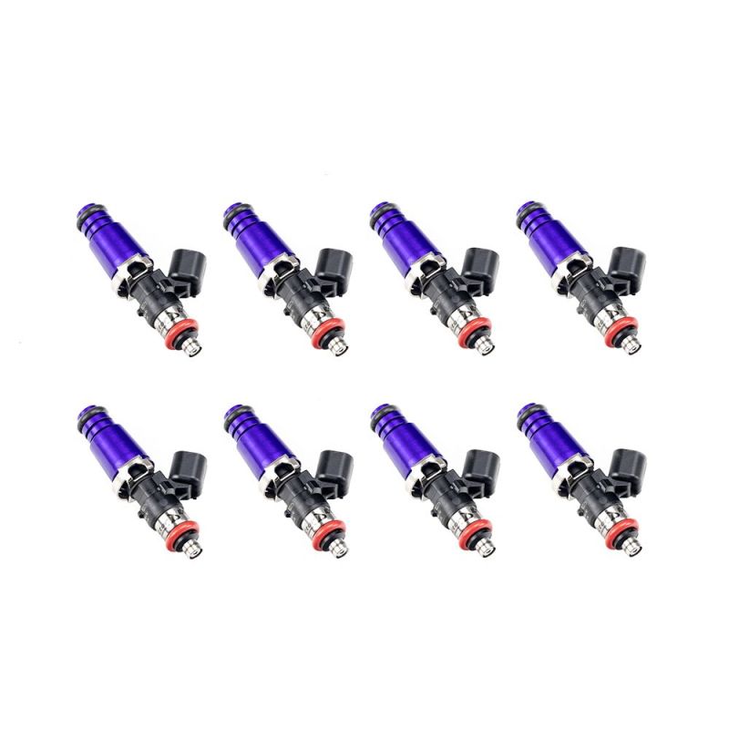 Injector Dynamics 1340cc Injectors - 60mm Length - 14mm Purple Top - 15mm Lower O-Ring (Set of 8) Fuel Injector Sets - 8Cyl Injector Dynamics